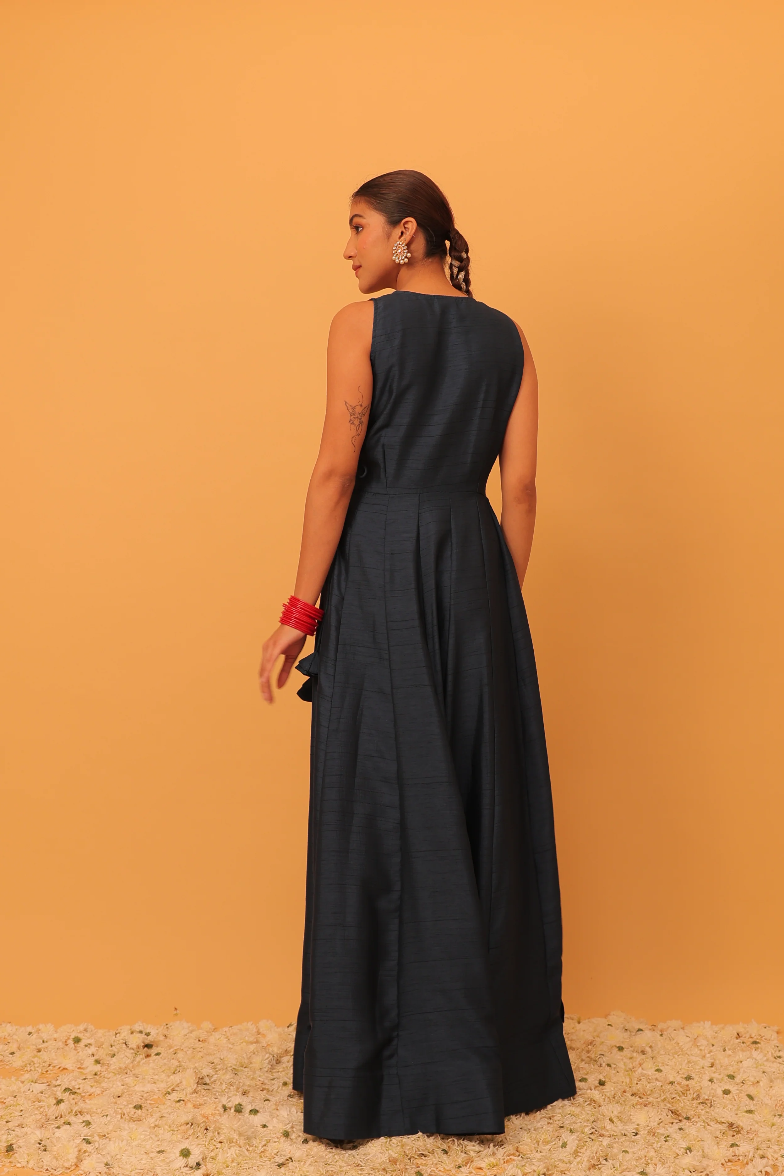Alaya Mehfil Navy Blue Anarkali - Image 6