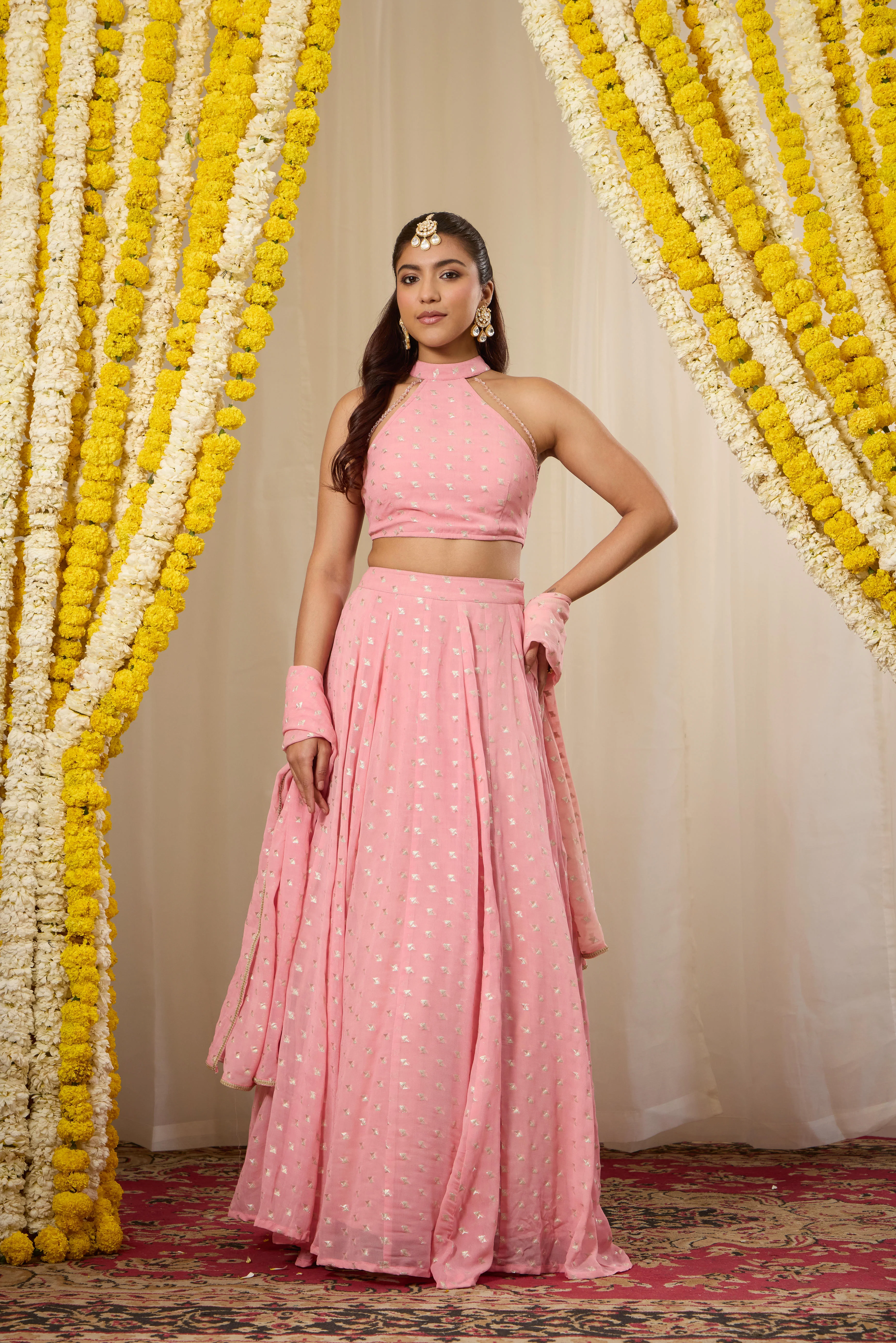 Malang Candy Pink Lehenga Set - Image 5