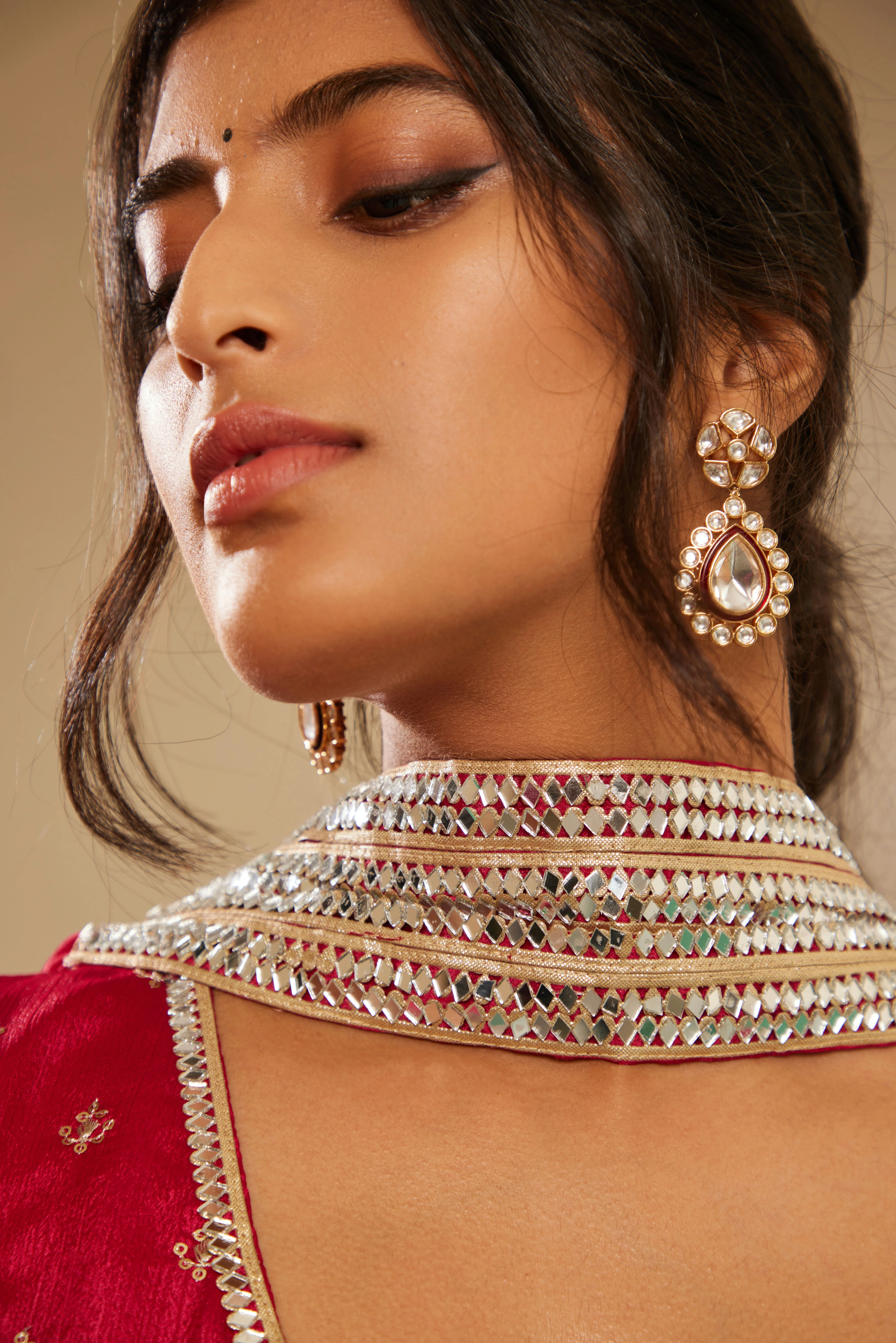Sajda Fuchsia Pink Anarkali Dress - Image 6